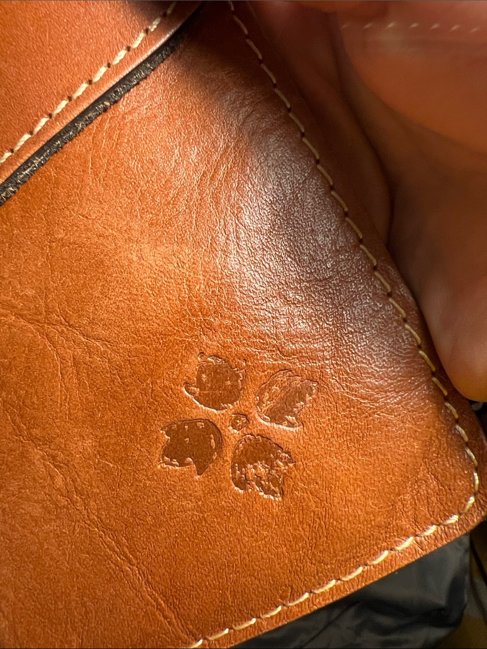 Patricia Nash Cognac Leather Envelope Clutch - Picture 2 of 9